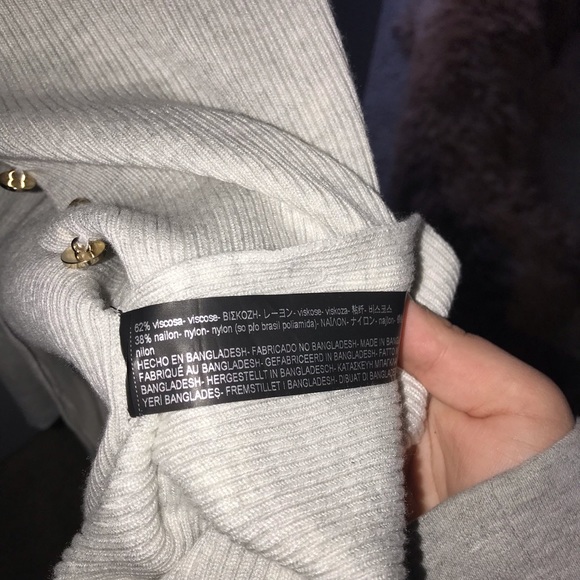 ZARA KNIT Tight Long Maxi Dress with Buttons - Picture 6 of 7